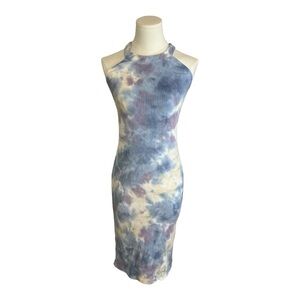 YOUNG FABULOUS & BROKE Maverick Pastel Ribbed Tie‎ Dye Sleeveless Dress size XS